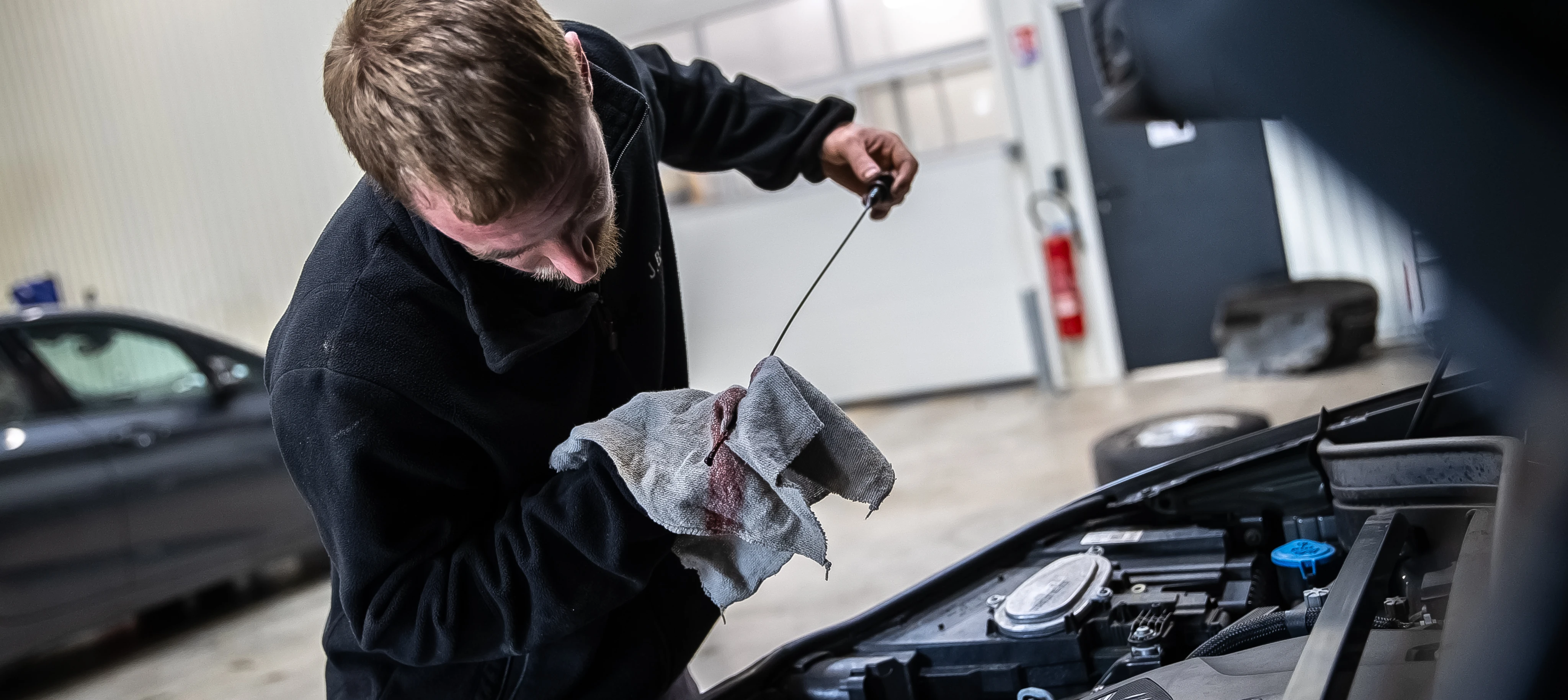 Image d'un véhicule au garage